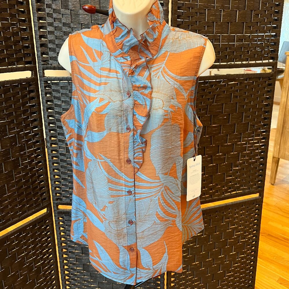 NWT CAbi Tropical Top